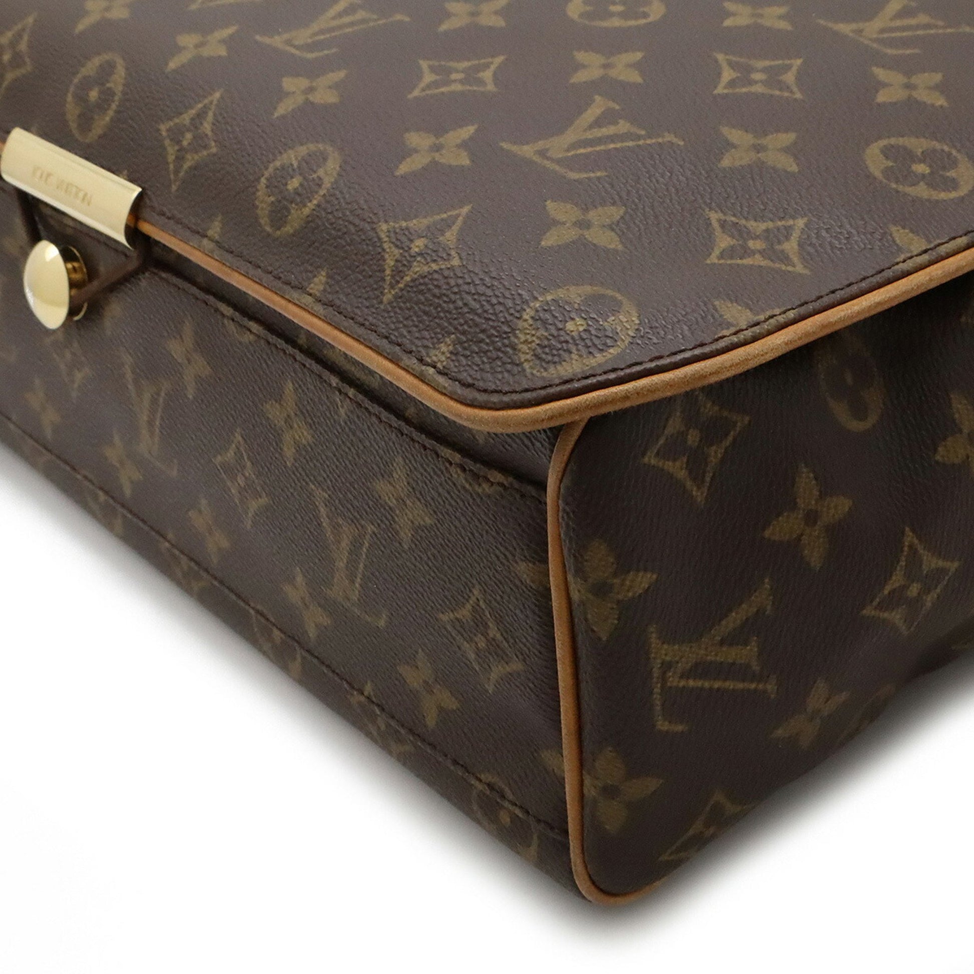 Louis Vuitton Abbesses Messenger, Brown, Canvas, shoulder