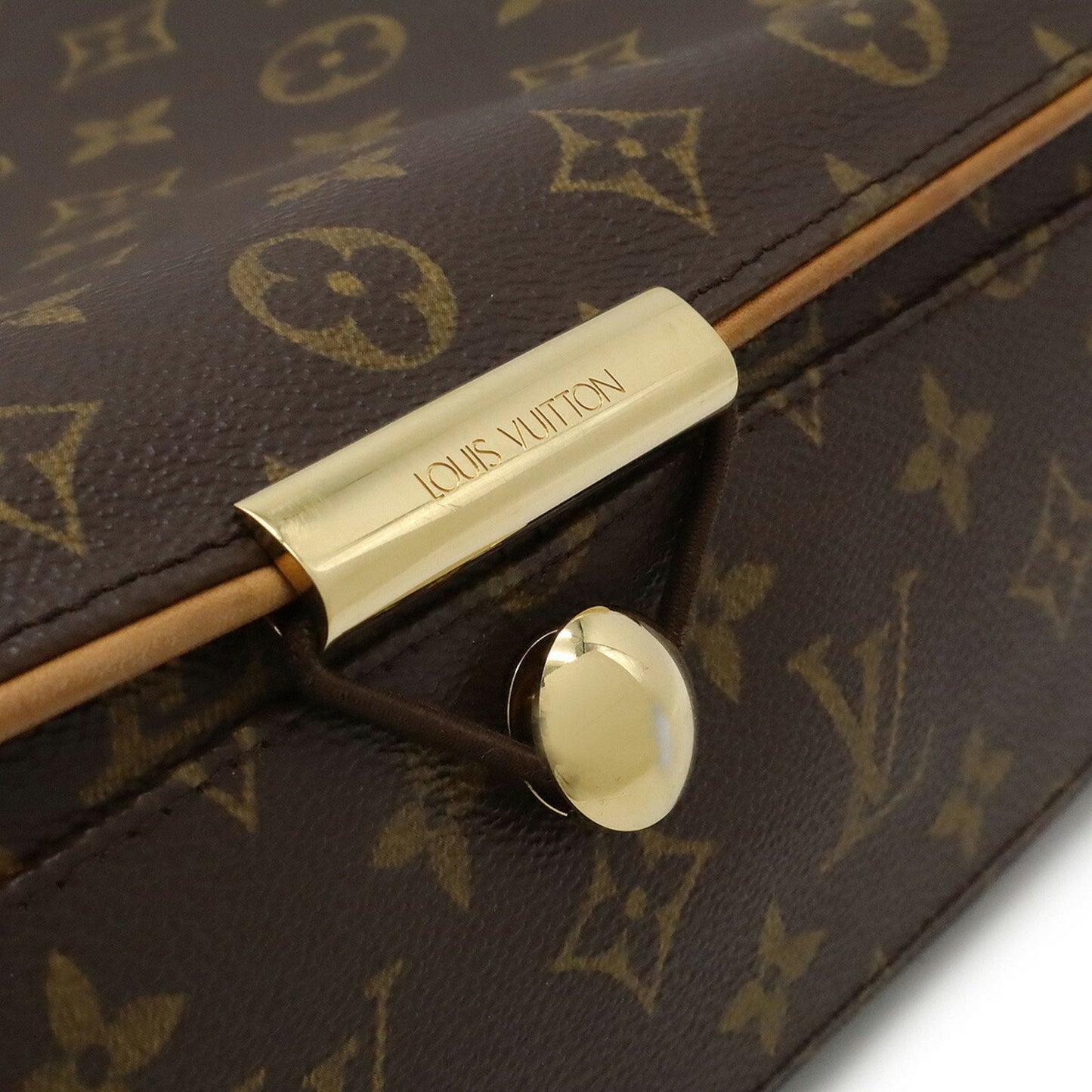Louis Vuitton Abbesses Messenger, Brown, Canvas, shoulder