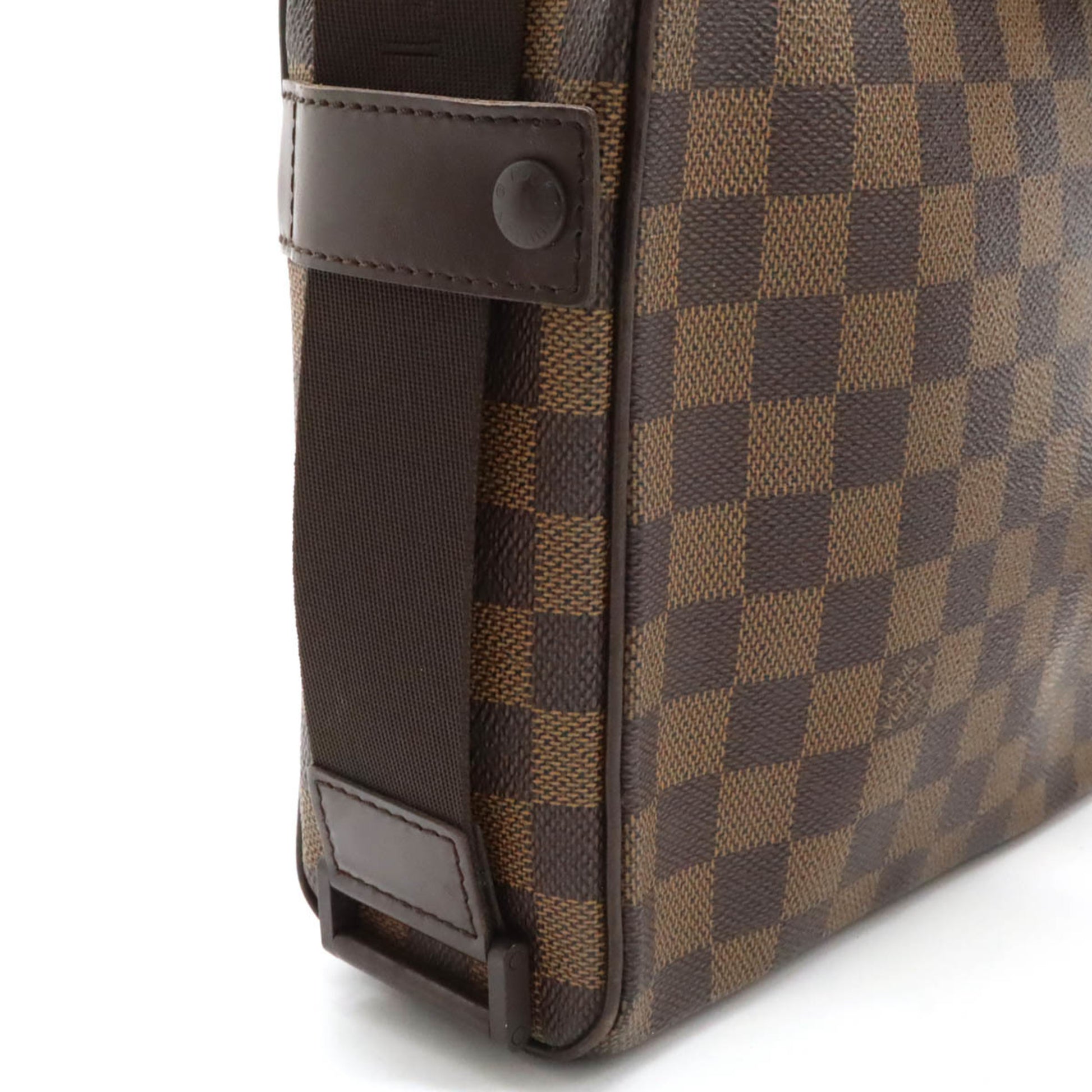 Louis Vuitton Olav, Brown, Canvas, shoulder