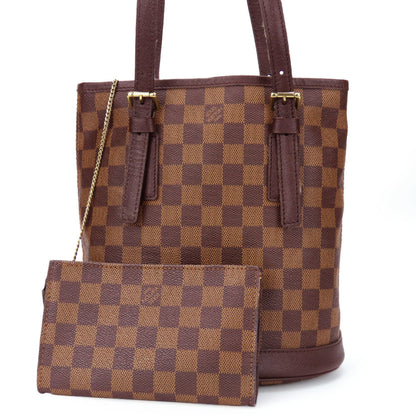 Louis Vuitton Bucket, Brown, Canvas, tote
