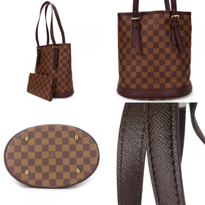 Louis Vuitton Bucket, Brown, Canvas, tote