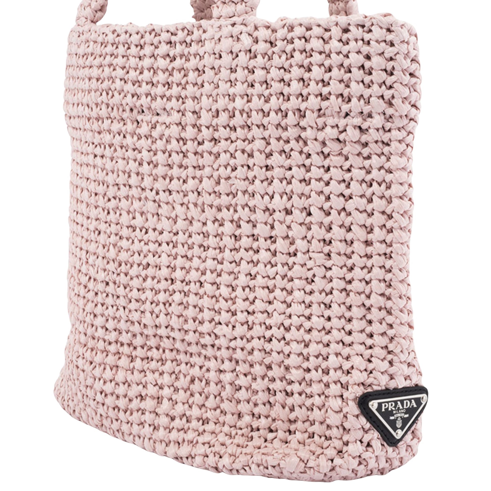 Prada Crochet, Pink, Viscose, tote