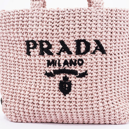 Prada Crochet, Pink, Viscose, tote