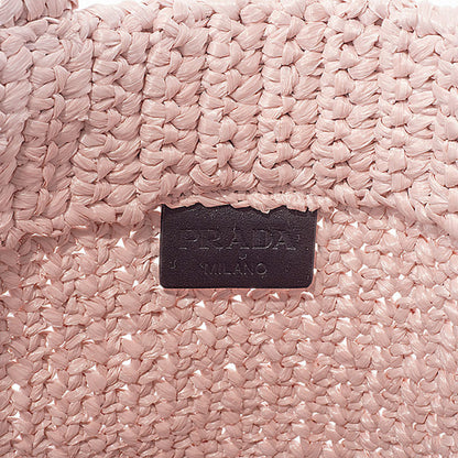 Prada Crochet, Pink, Viscose, tote