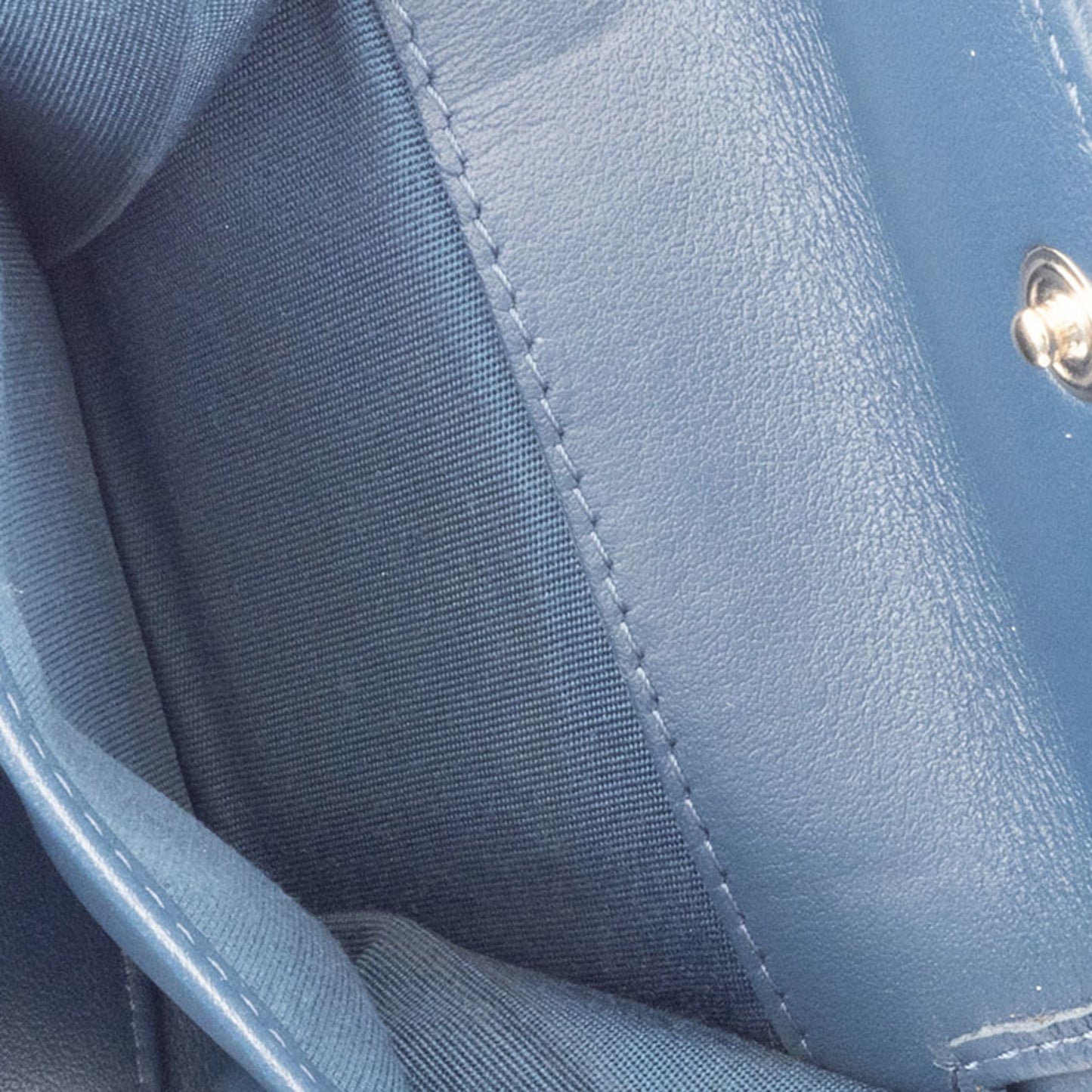 Chanel, Turquoise, Leather, wallet