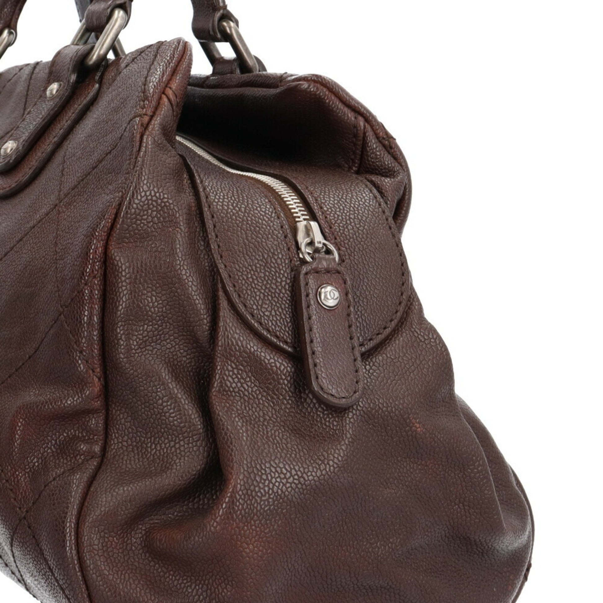 Chanel Wild stitch, Brown, Leather, tote