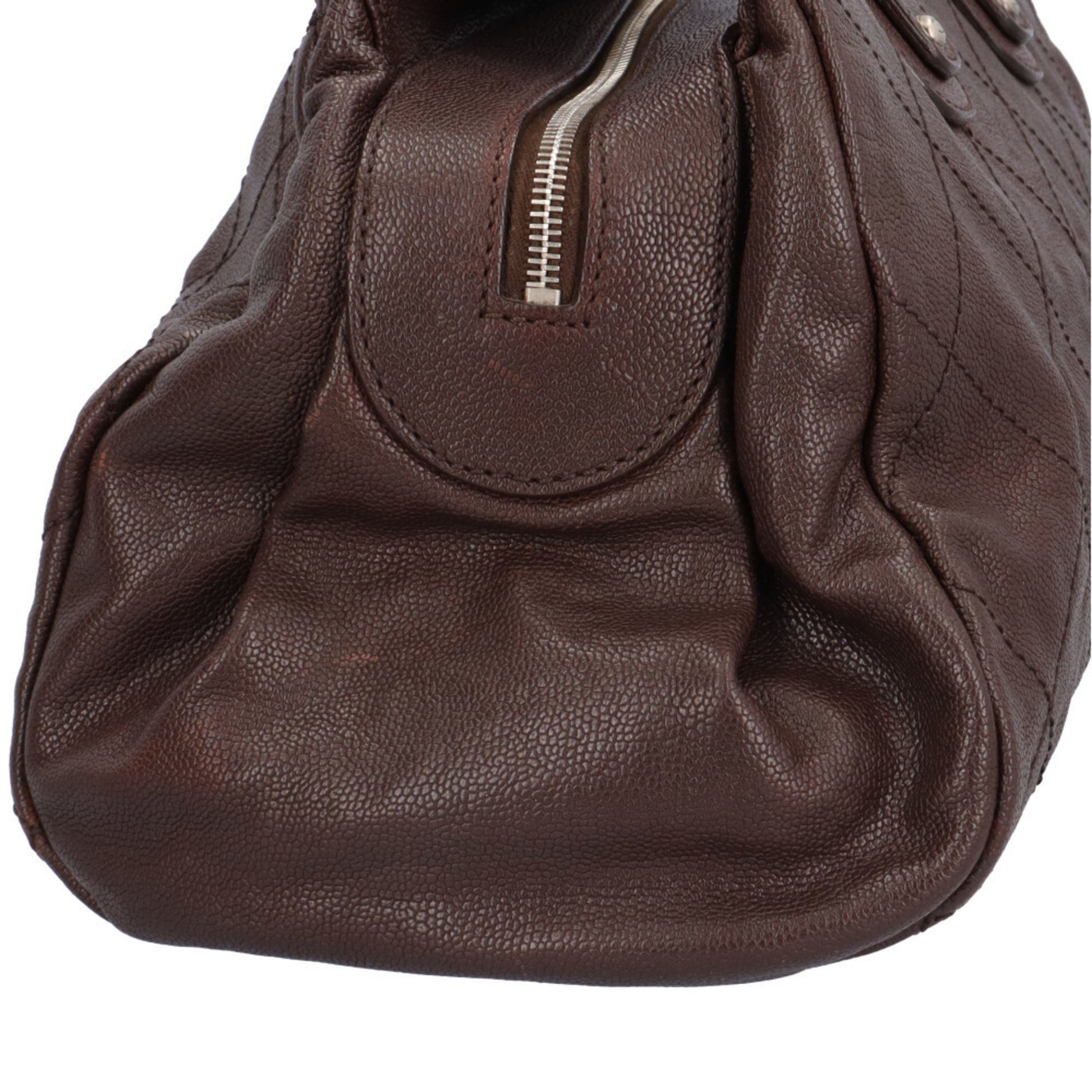 Chanel Wild stitch, Brown, Leather, tote