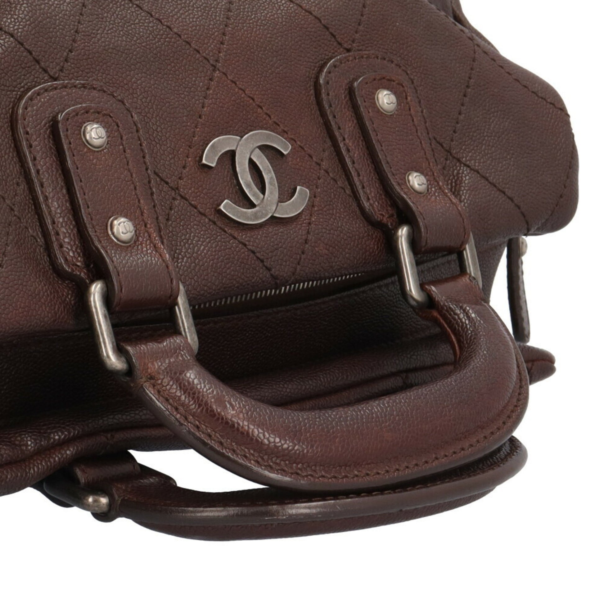 Chanel Wild stitch, Brown, Leather, tote