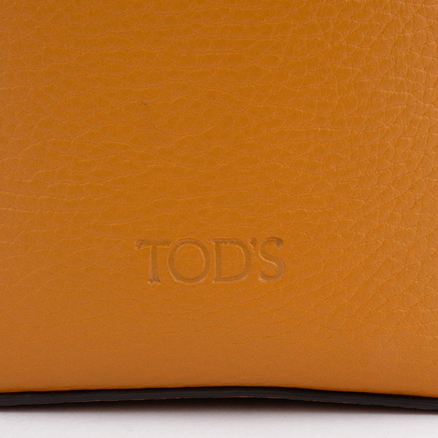 TOD'S, Orange, Leather, tote