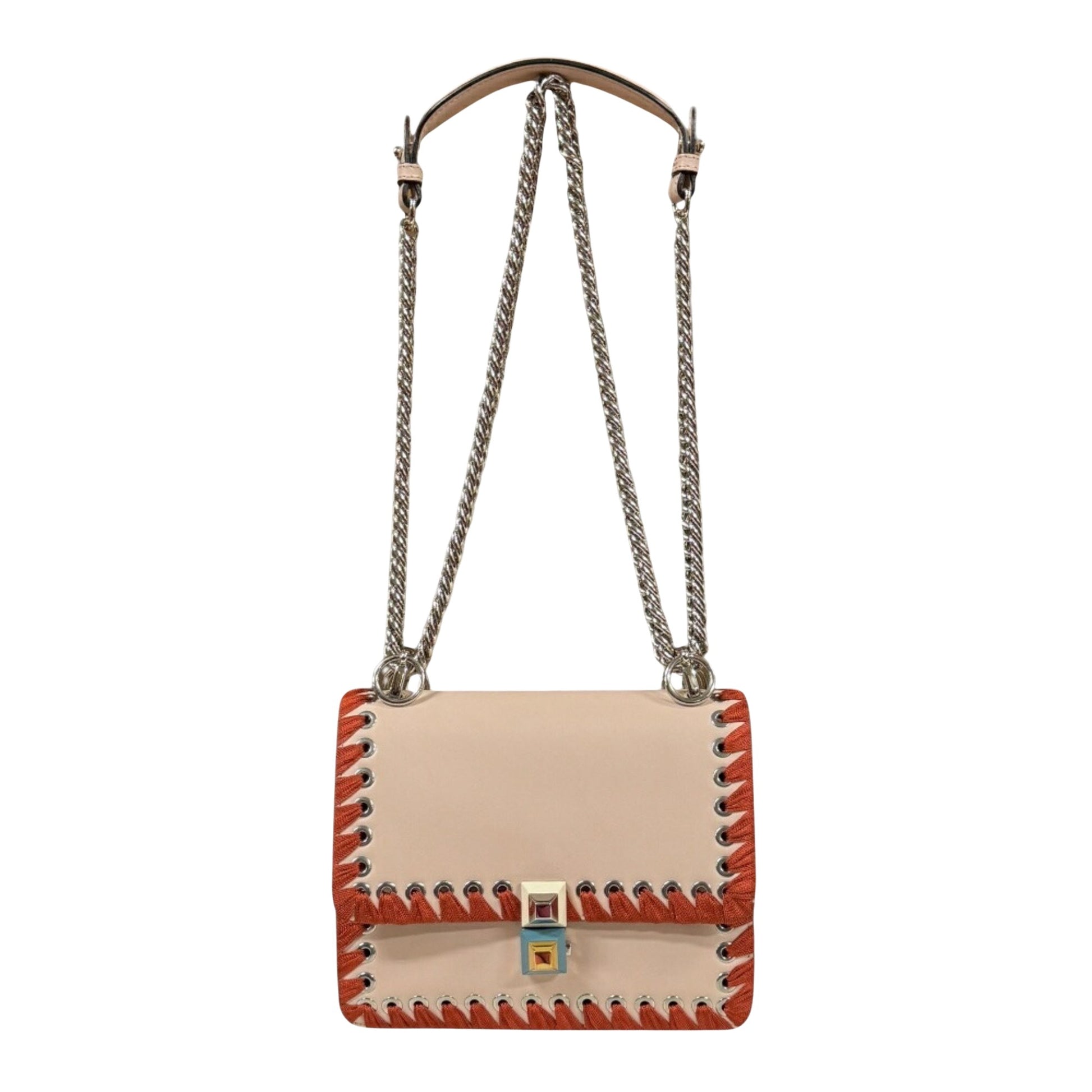 Fendi Canay, Pink, Leather, shoulder