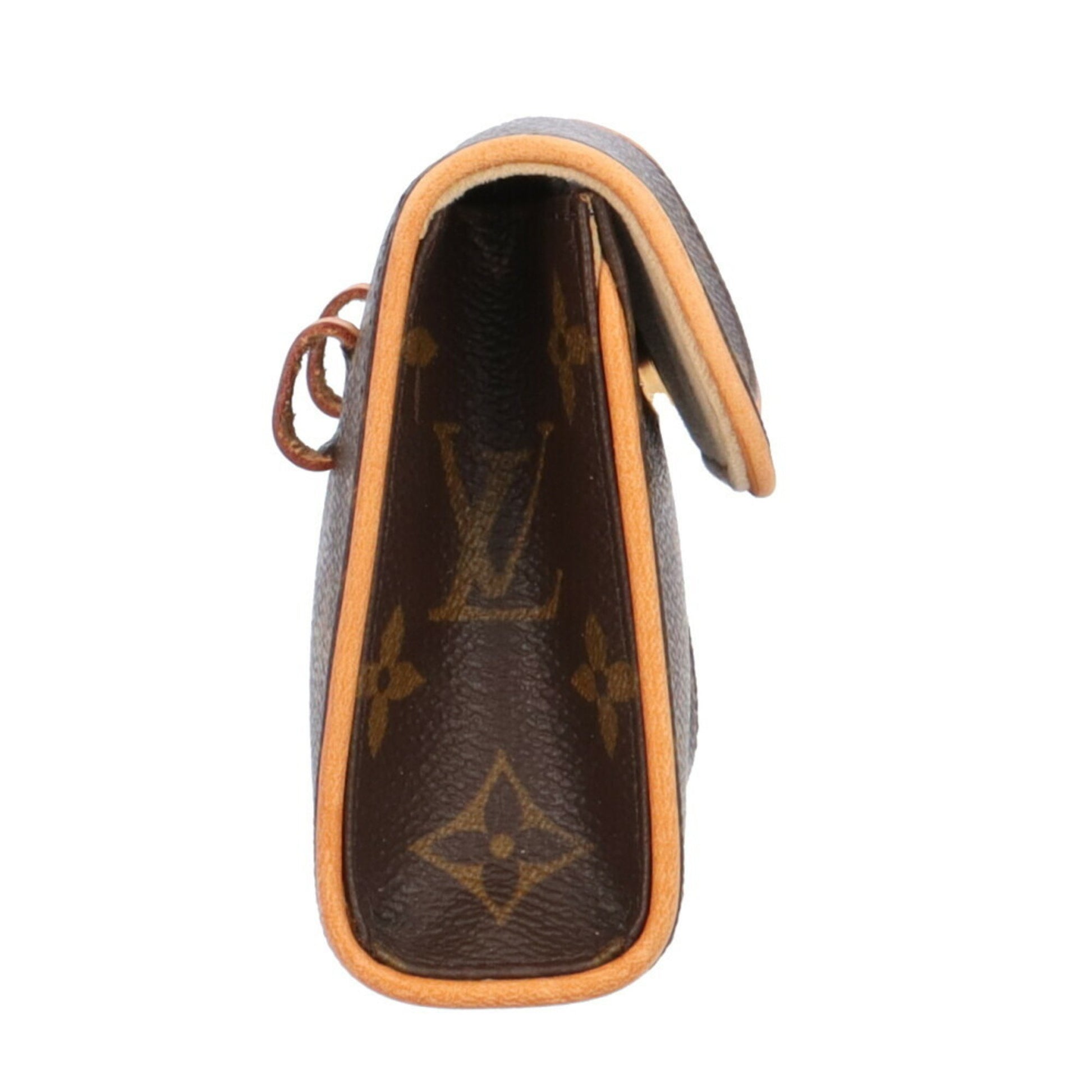 Louis Vuitton Florentine, Brown, Canvas, clutch