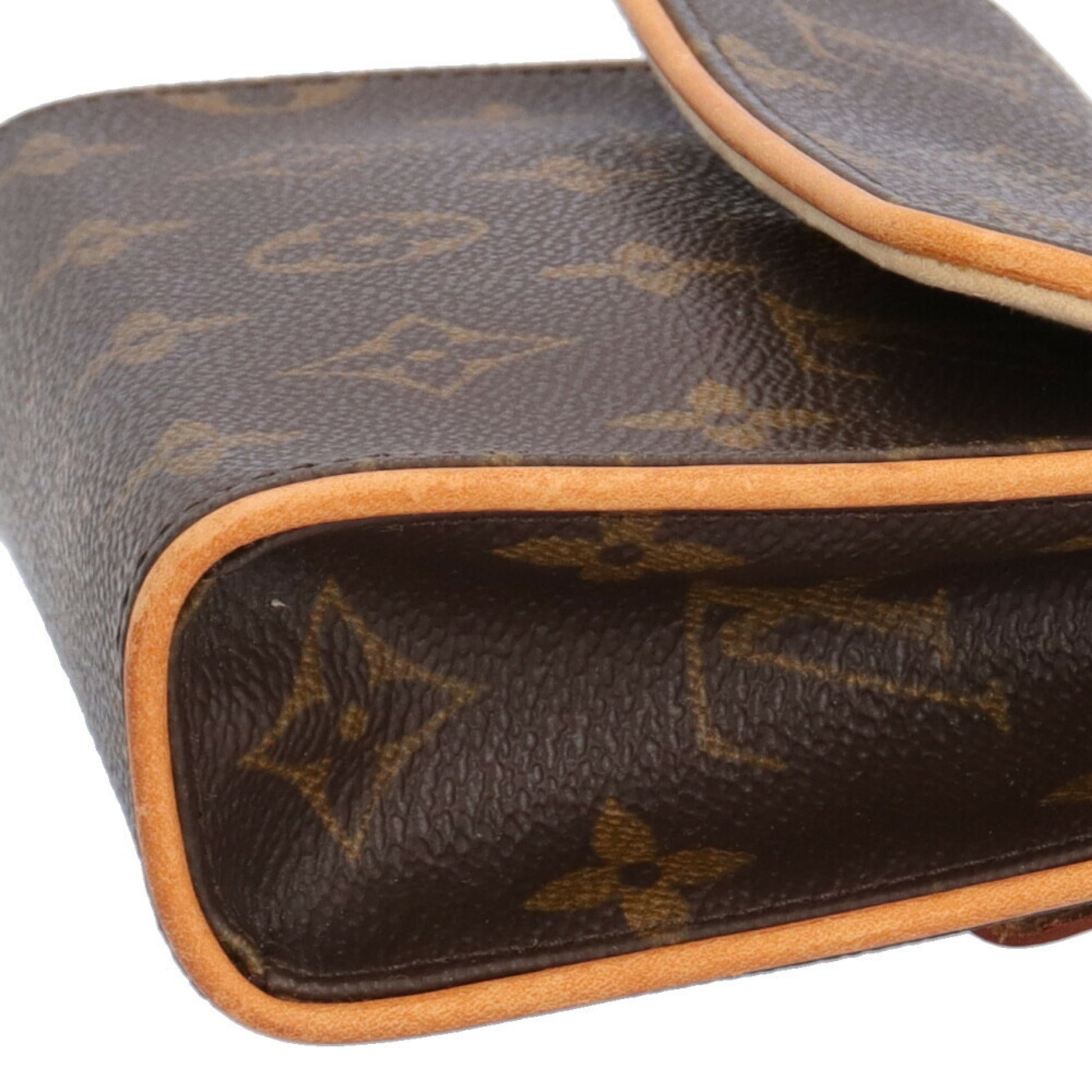 Louis Vuitton Florentine, Brown, Canvas, clutch