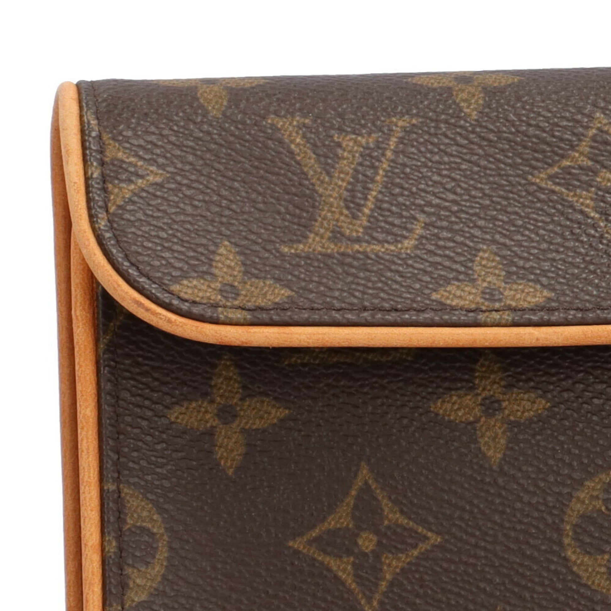 Louis Vuitton Florentine, Brown, Canvas, clutch