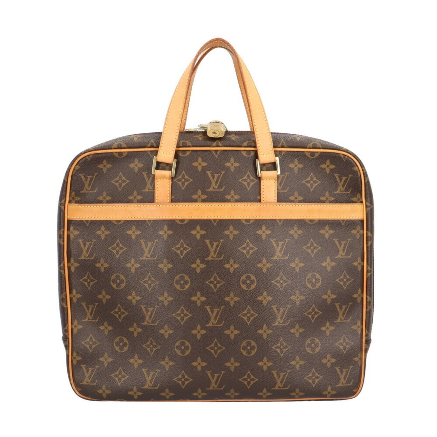 Louis Vuitton Pegase, Brown, Canvas, handbag