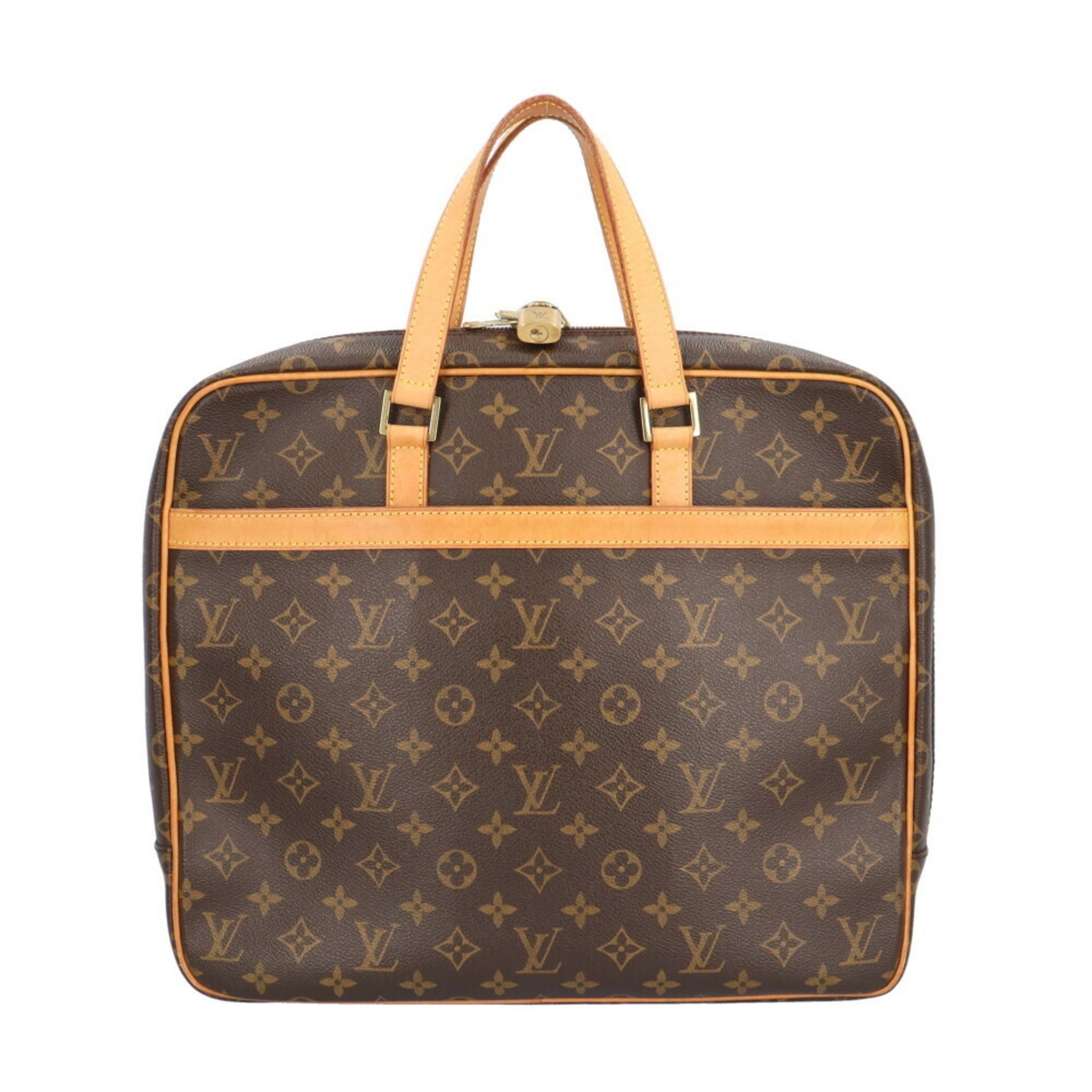 Louis Vuitton Pegase, Brown, Canvas, handbag