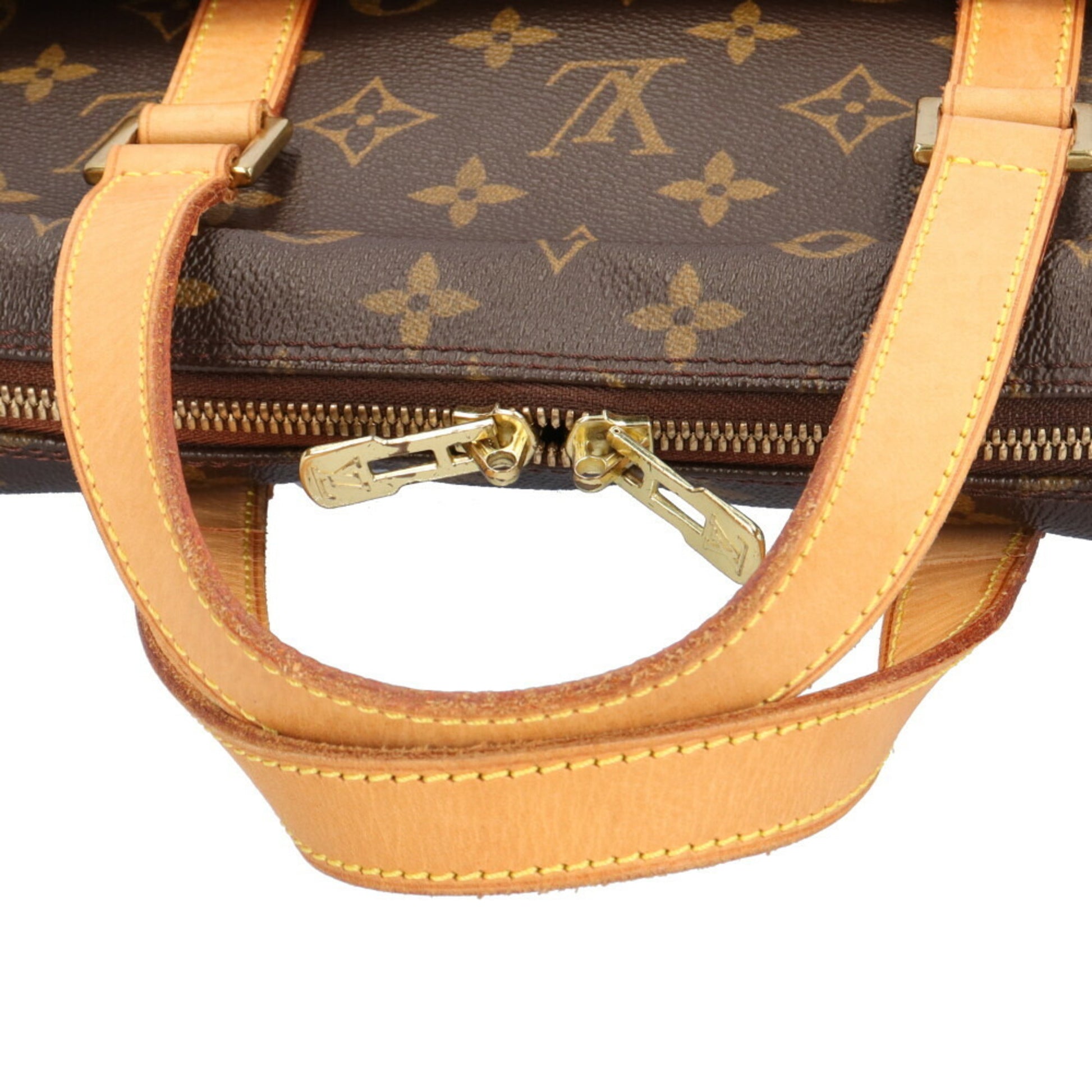 Louis Vuitton Pegase, Brown, Canvas, handbag