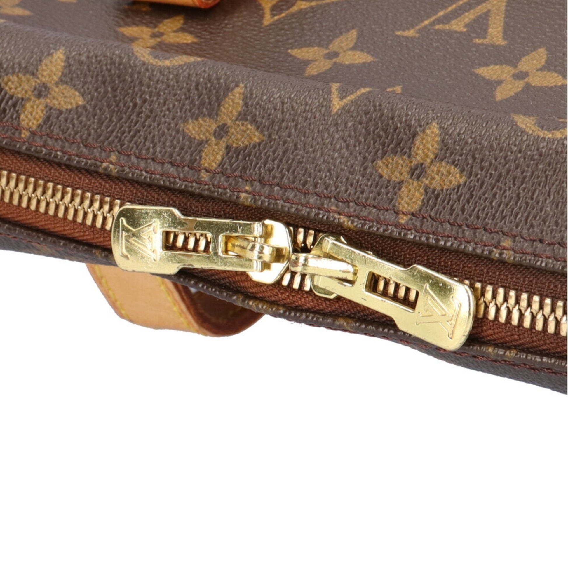Louis Vuitton Pegase, Brown, Canvas, handbag