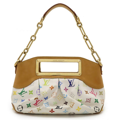 Louis Vuitton Judy, White, Canvas, handbag