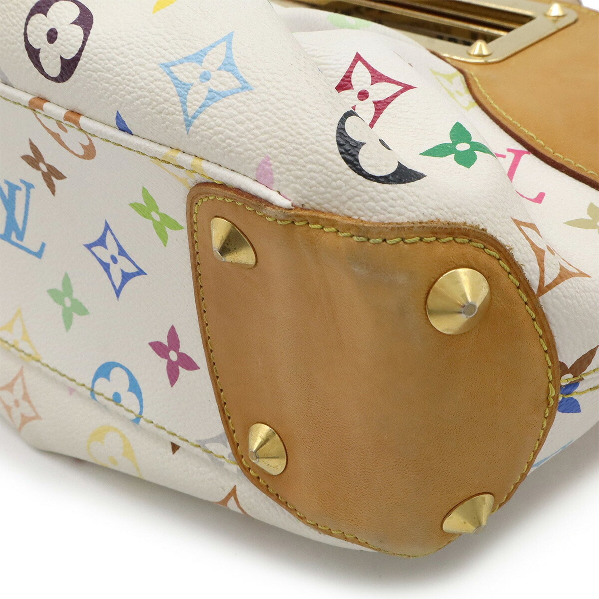 Louis Vuitton Judy, White, Canvas, handbag