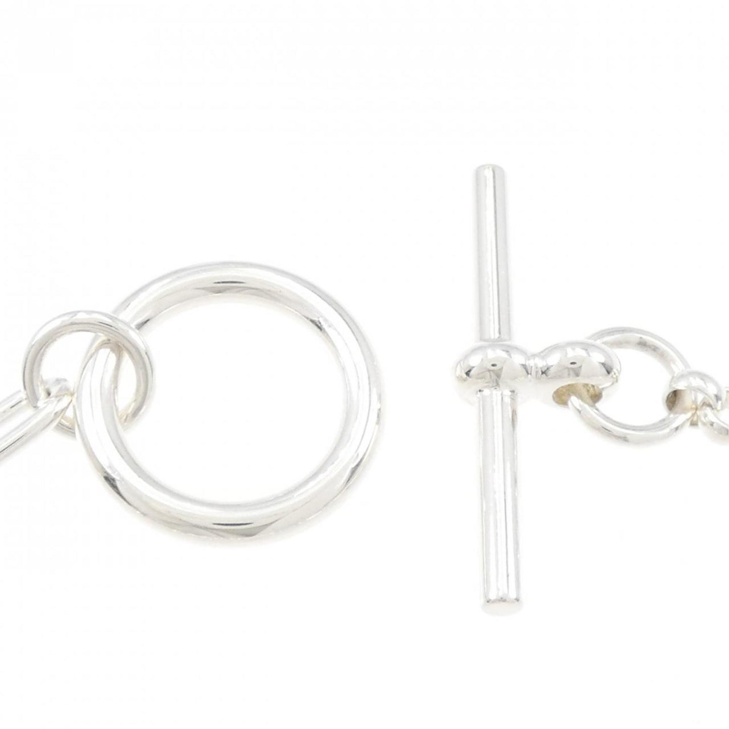 Hermès Chaine d'ancre, Silver, Silver, bracelet