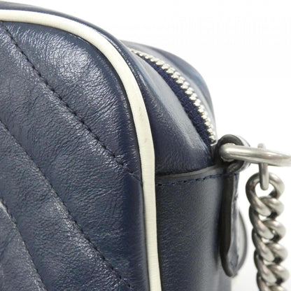 Gucci Marmont, Navy, Leather, shoulder