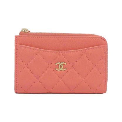 Chanel Zip around wallet, Pink, Leather, wallet