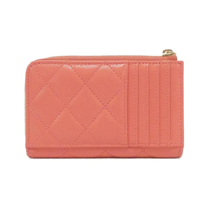 Chanel Zip around wallet, Pink, Leather, wallet