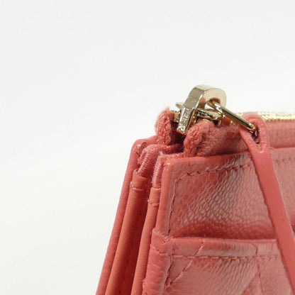 Chanel Zip around wallet, Pink, Leather, wallet