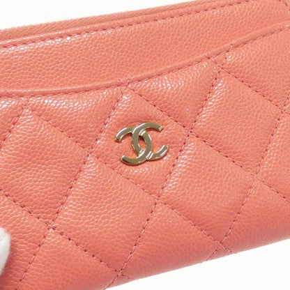 Chanel Zip around wallet, Pink, Leather, wallet
