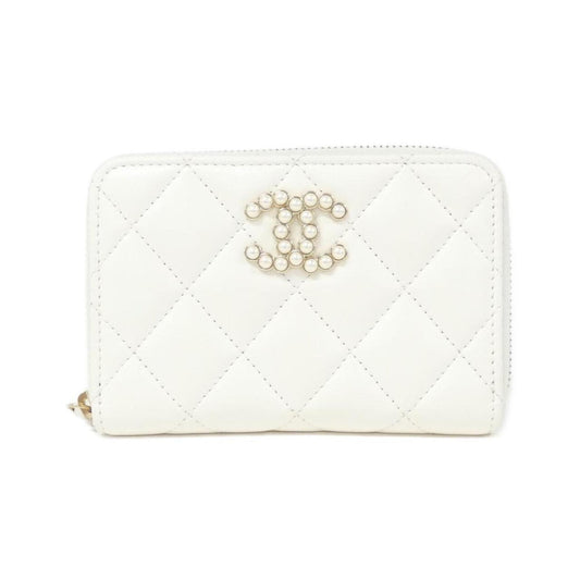 Chanel, White, Leather, wallet