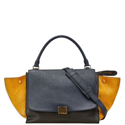 Céline Trapèze, Multicolour, Leather, handbag