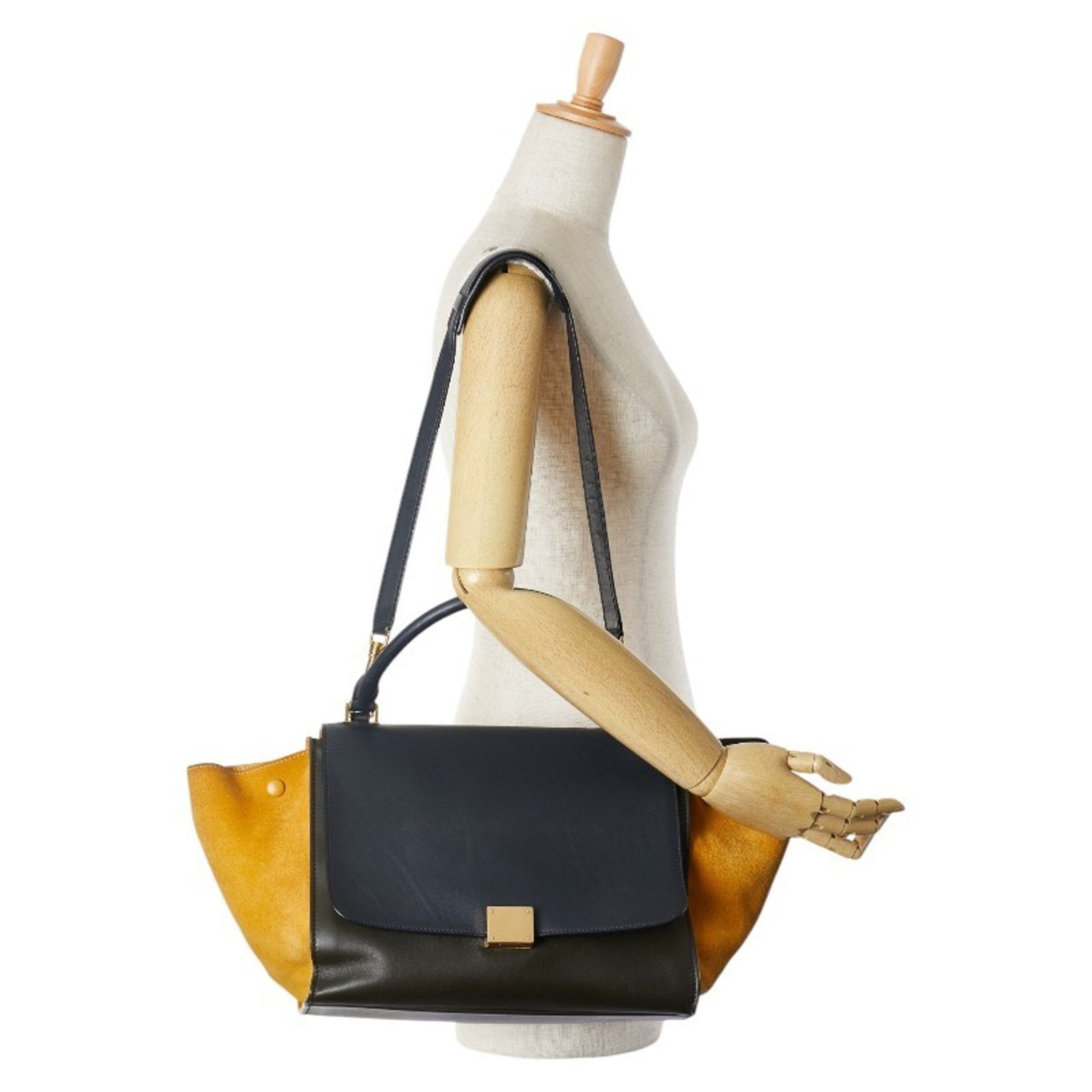 Céline Trapèze, Multicolour, Leather, handbag