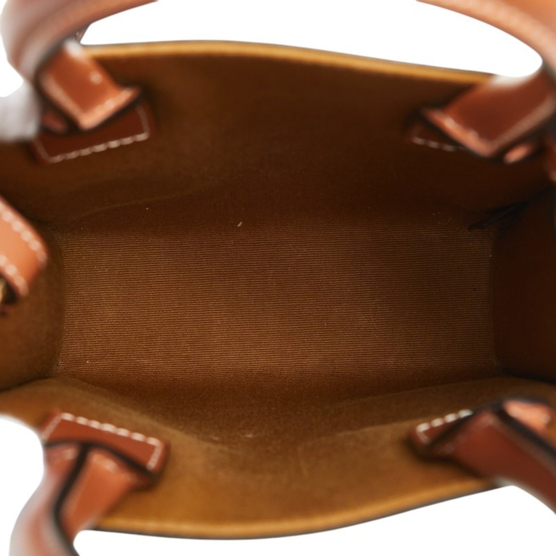 Céline Vertical Cabas, Brown, Canvas, shoulder