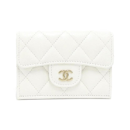 Chanel Timeless/classique, White, Leather, wallet