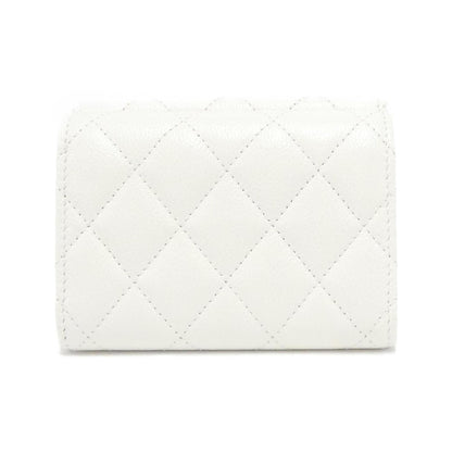 Chanel Timeless/classique, White, Leather, wallet
