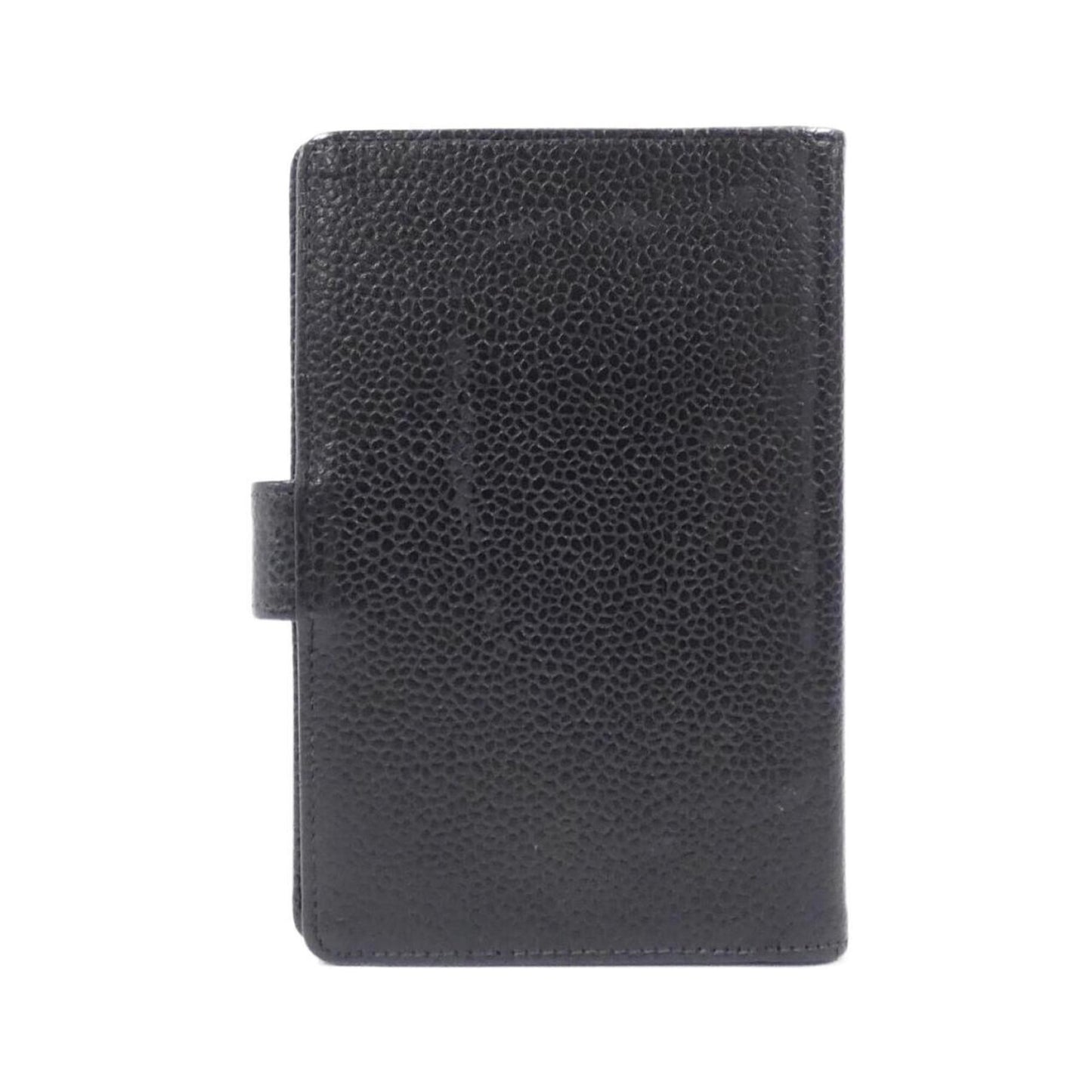 Chanel Coco Mark, Black, Leather, wallet