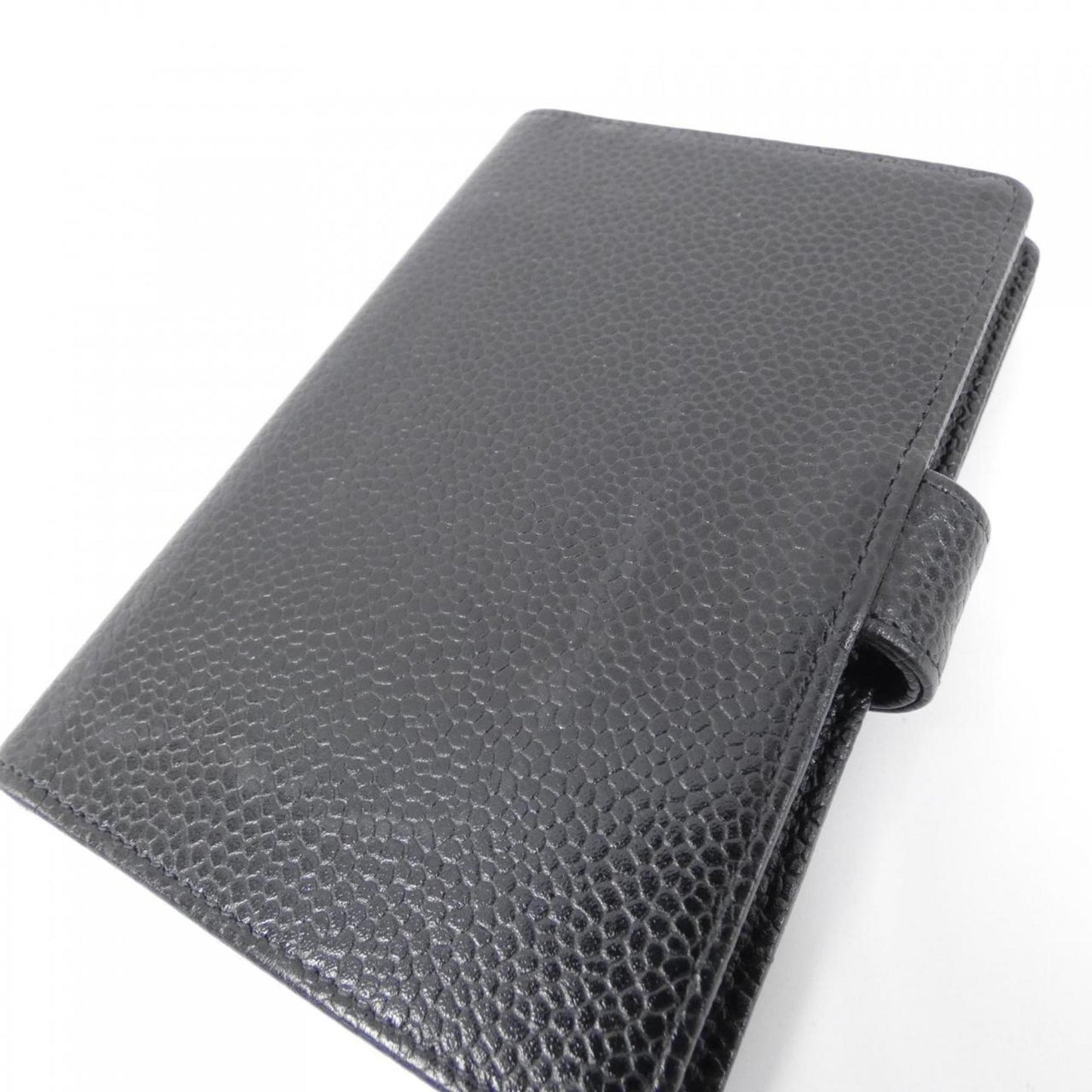 Chanel Coco Mark, Black, Leather, wallet