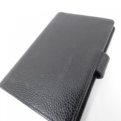 Chanel Coco Mark, Black, Leather, wallet