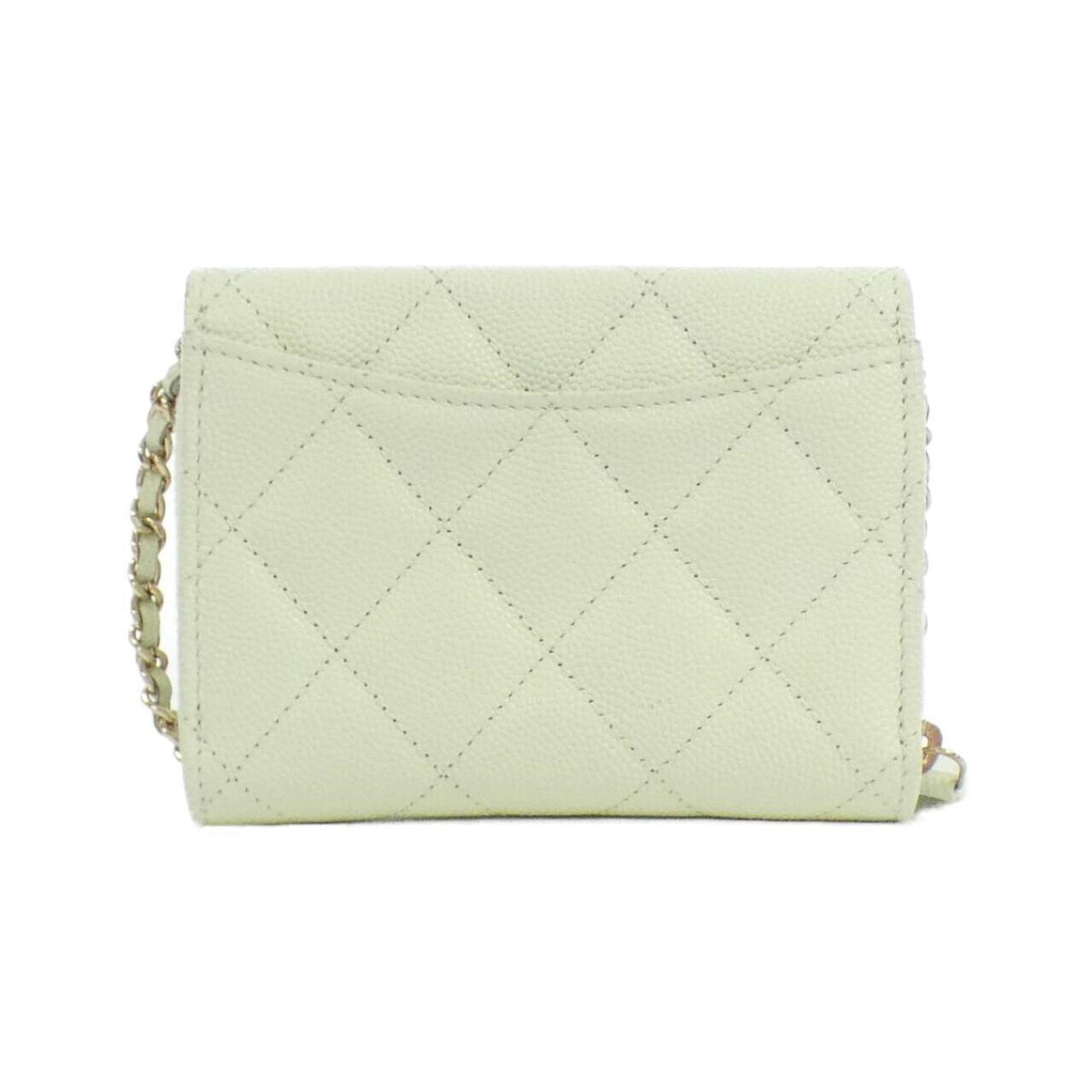 Chanel Timeless/classique, Green, Leather, clutch