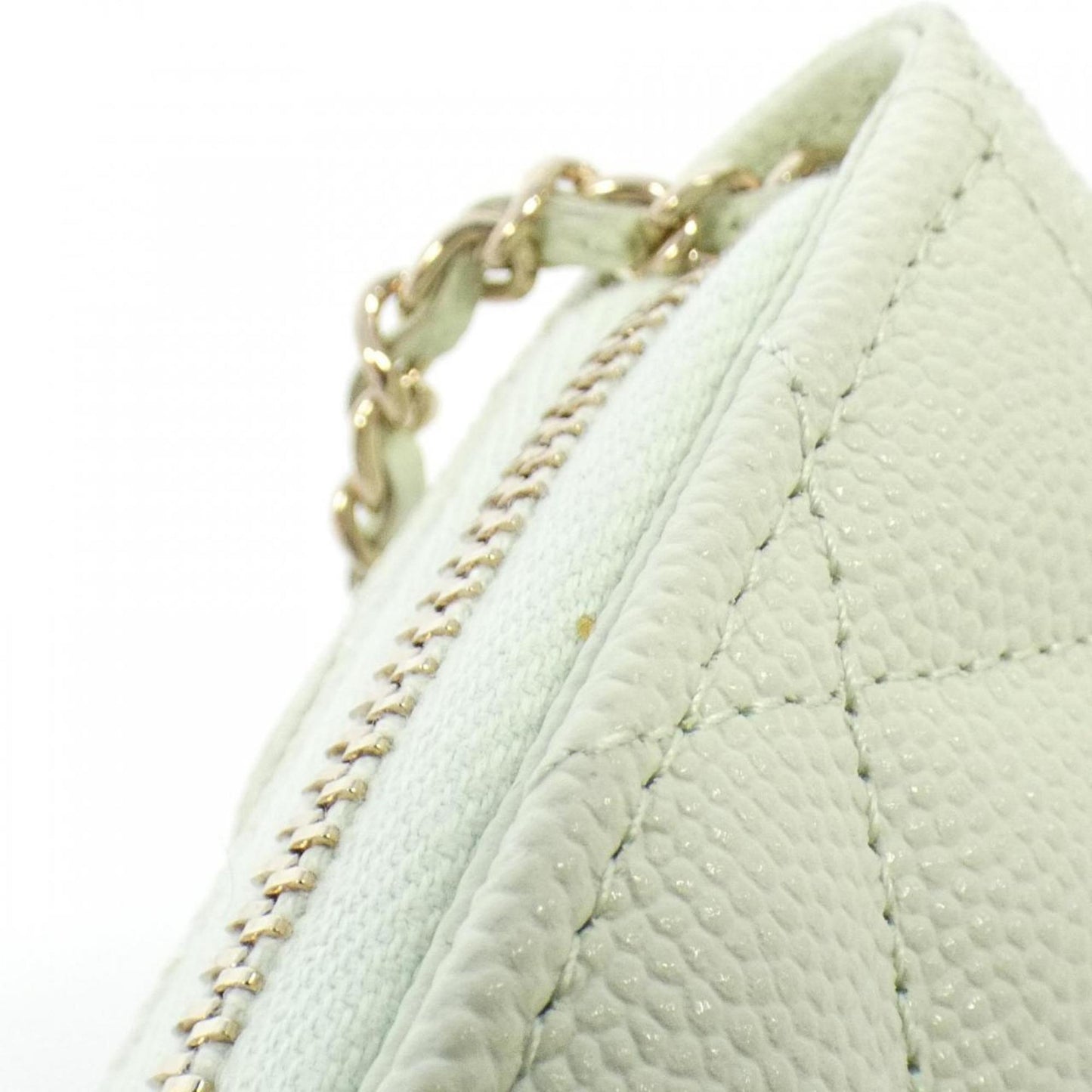 Chanel Timeless/classique, Green, Leather, clutch