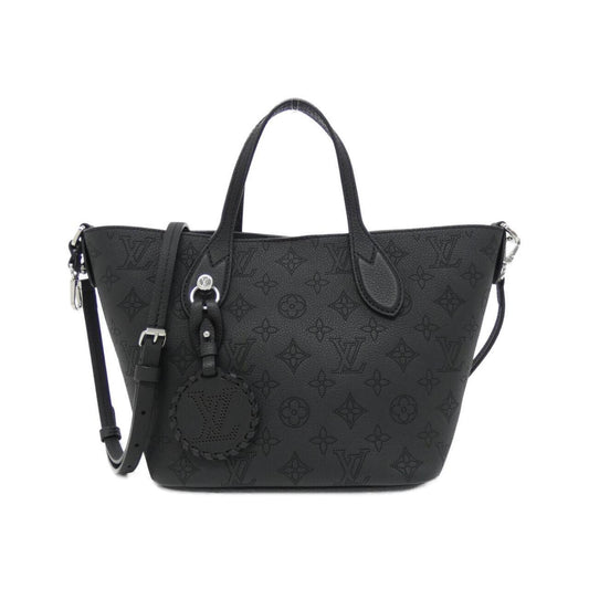 Louis Vuitton Blossom, Black, Leather, handbag