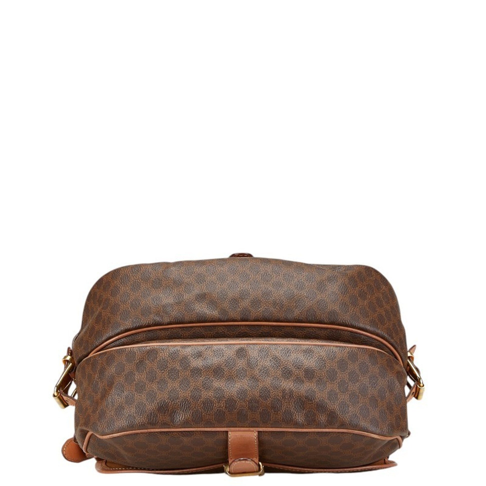 Céline Macadam, Brown, Canvas, shoulder