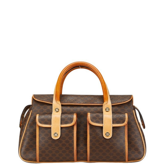 Céline Macadam, Brown, Canvas, handbag