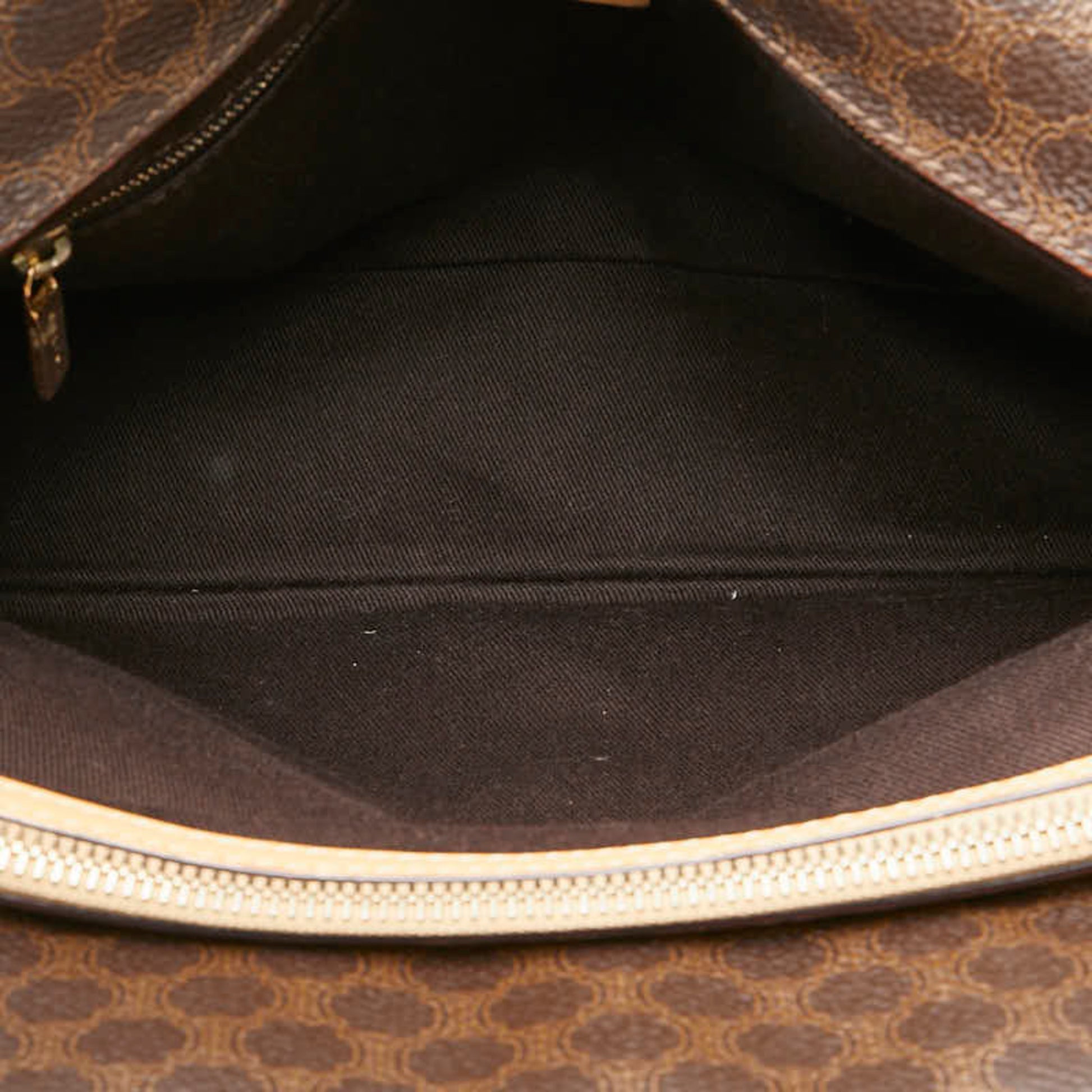 Céline Macadam, Brown, Canvas, handbag