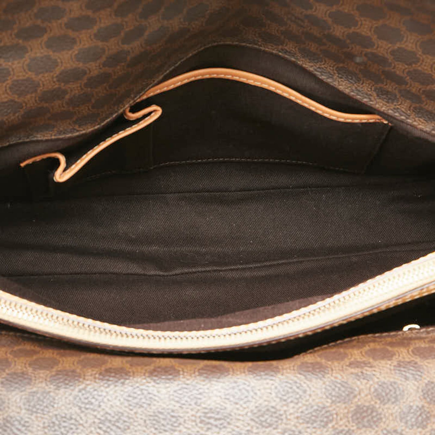 Céline Macadam, Brown, Canvas, handbag