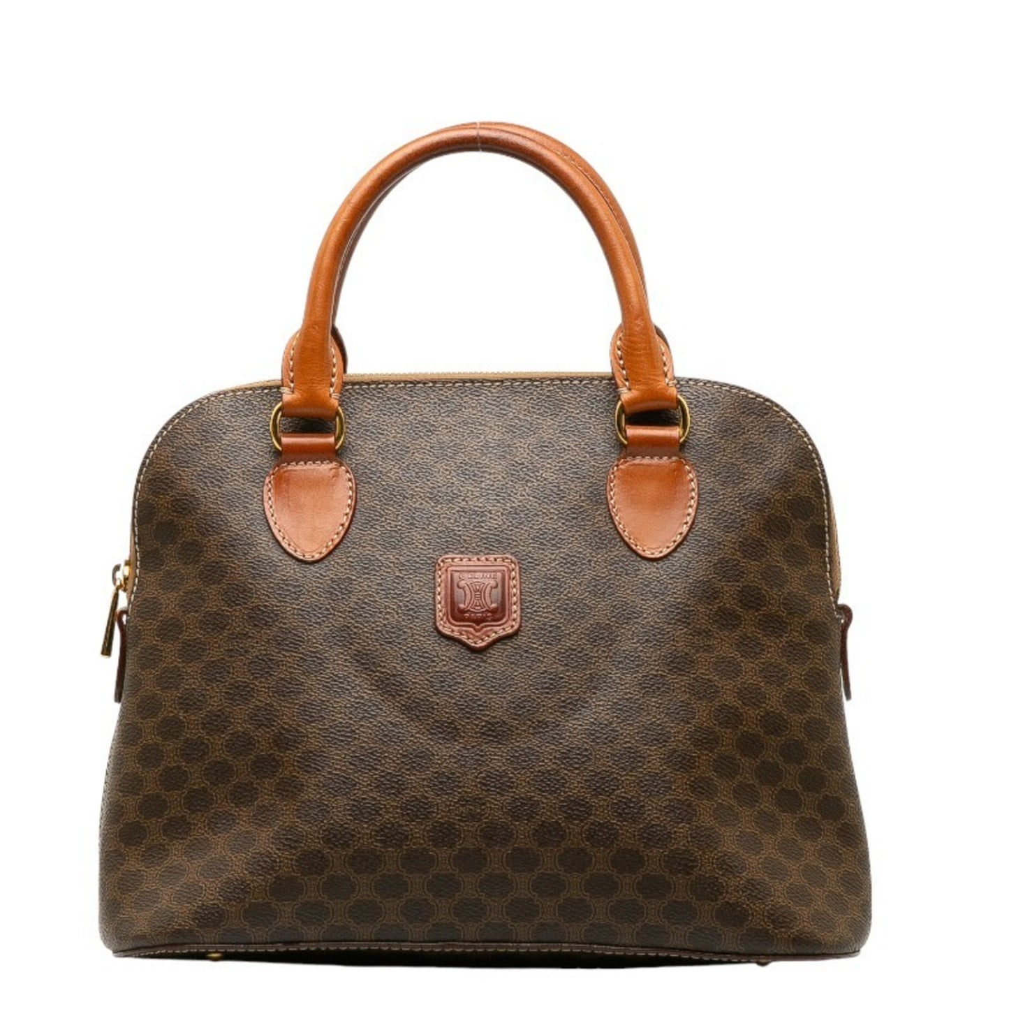 Céline Macadam, Brown, Canvas, handbag