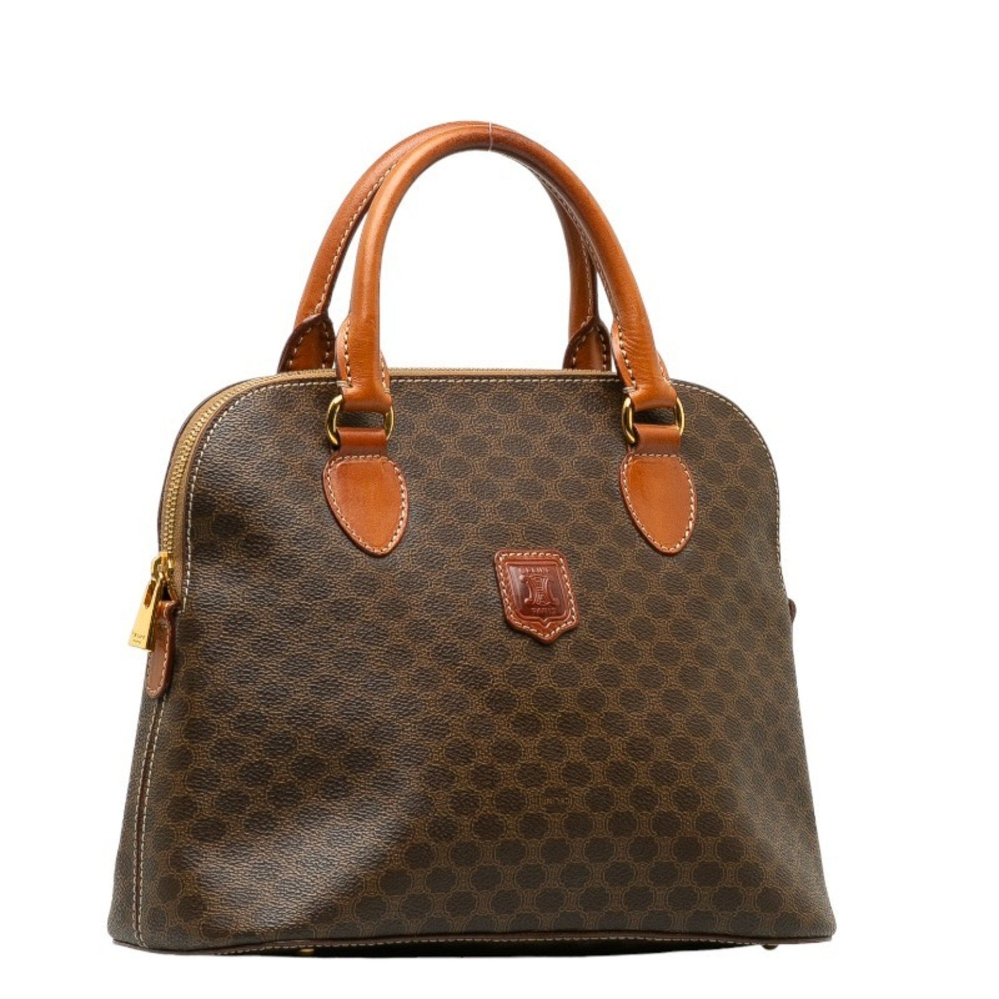 Céline Macadam, Brown, Canvas, handbag