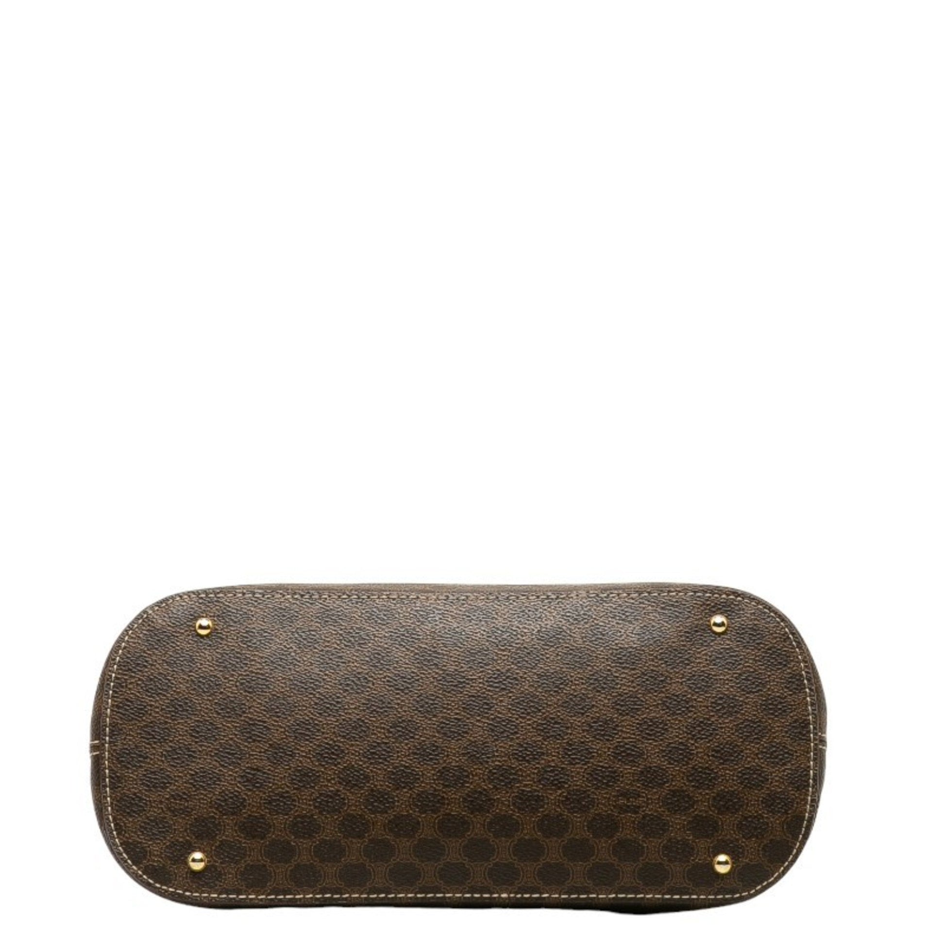 Céline Macadam, Brown, Canvas, handbag