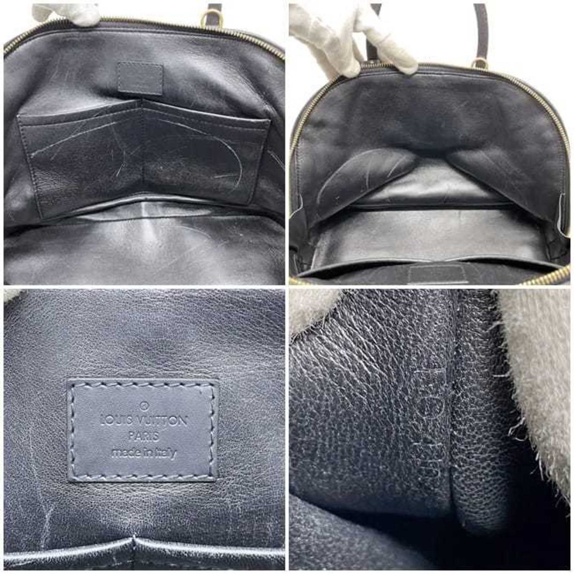 Louis Vuitton Alma, Red, Leather, handbag