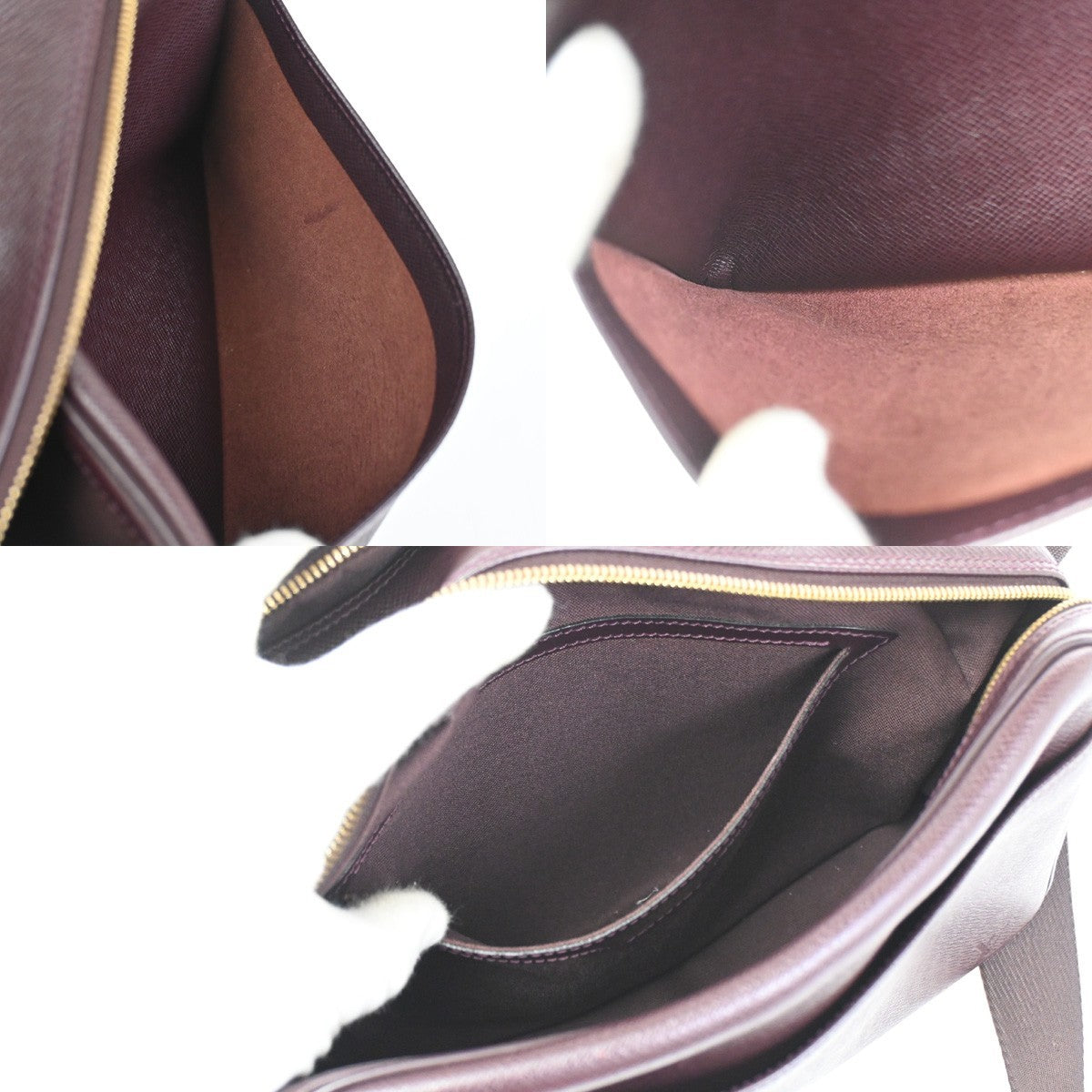 Louis Vuitton Reporter Taiga Leather, Brown, Leather, Shoulder Bag